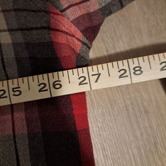 Vintage Y2K Woolrich Red & White Plaid Cotton Flannel Shirt XXL - Picture 10 of 12